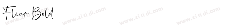 Fleur Bold字体转换
